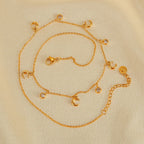 French - style light luxury moon necklace - Pindu