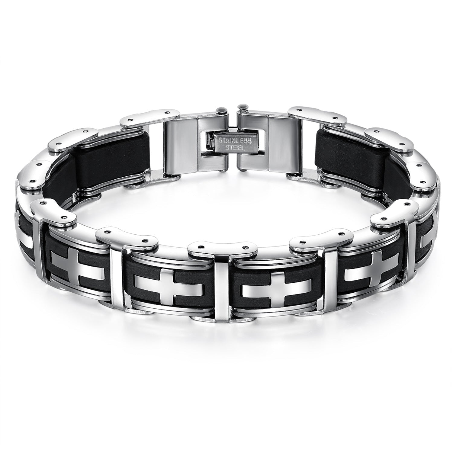 Titanium Steel Cross Bracelet - Pindu