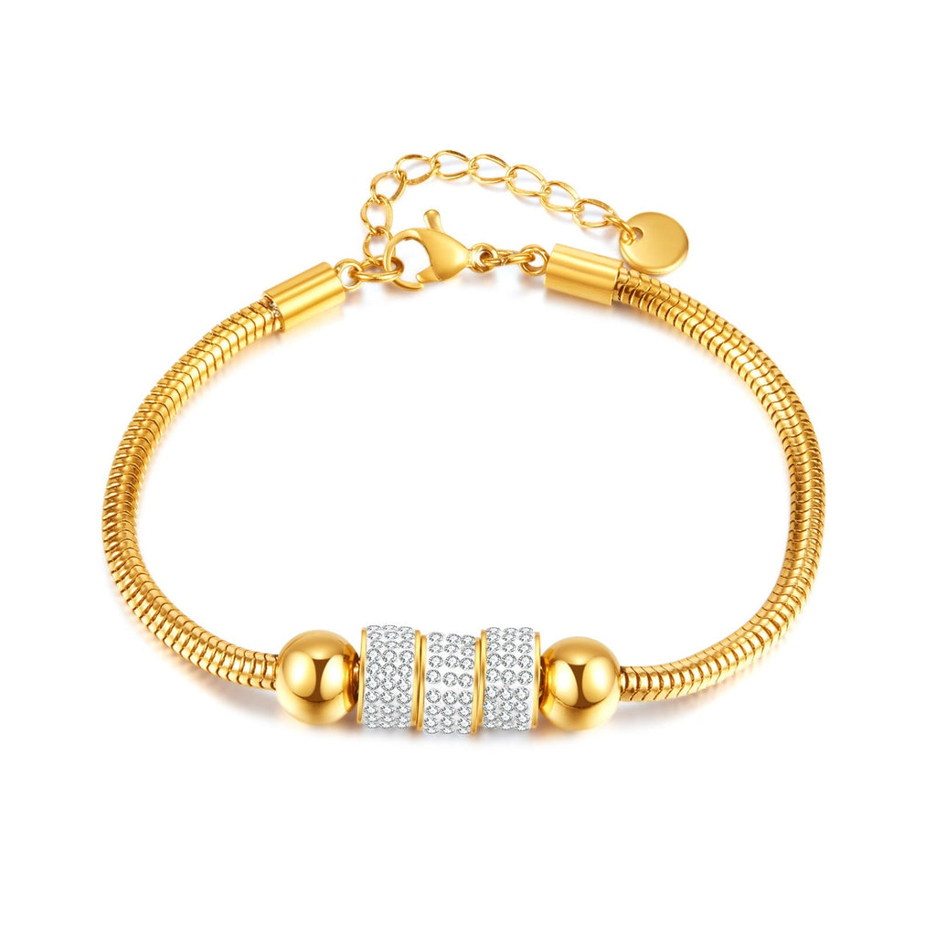 Zircon Snake Chain Necklace - Pindu