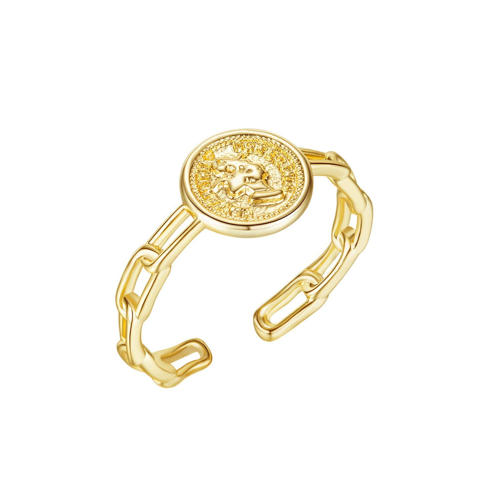 Round Light Luxury Open Ring - Pindu