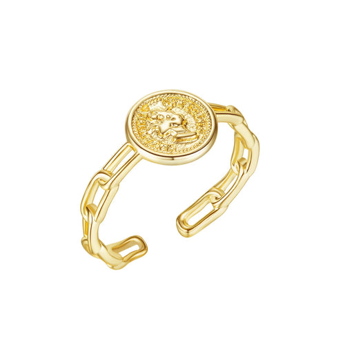 Round Light Luxury Open Ring - Pindu