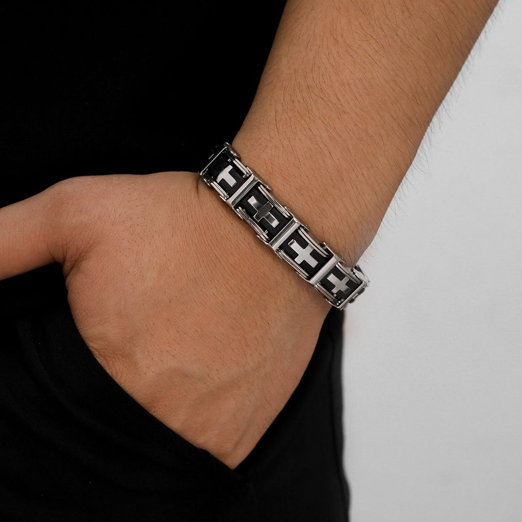 Titanium Steel Cross Bracelet - Pindu