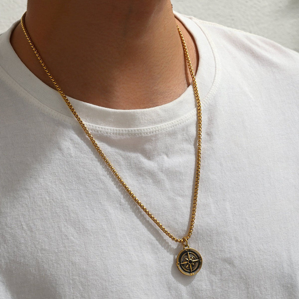 Vintage compass necklace - Pindu