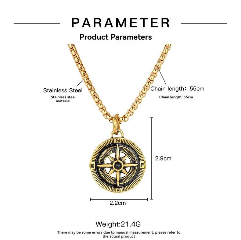 Vintage compass necklace - Pindu