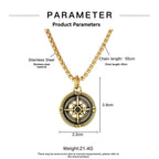 Vintage compass necklace - Pindu