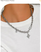 Hip - Hop Star Burst Patchwork Necklace - Pindu