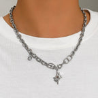Hip - Hop Star Burst Patchwork Necklace - Pindu