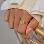 Round Light Luxury Open Ring - Pindu