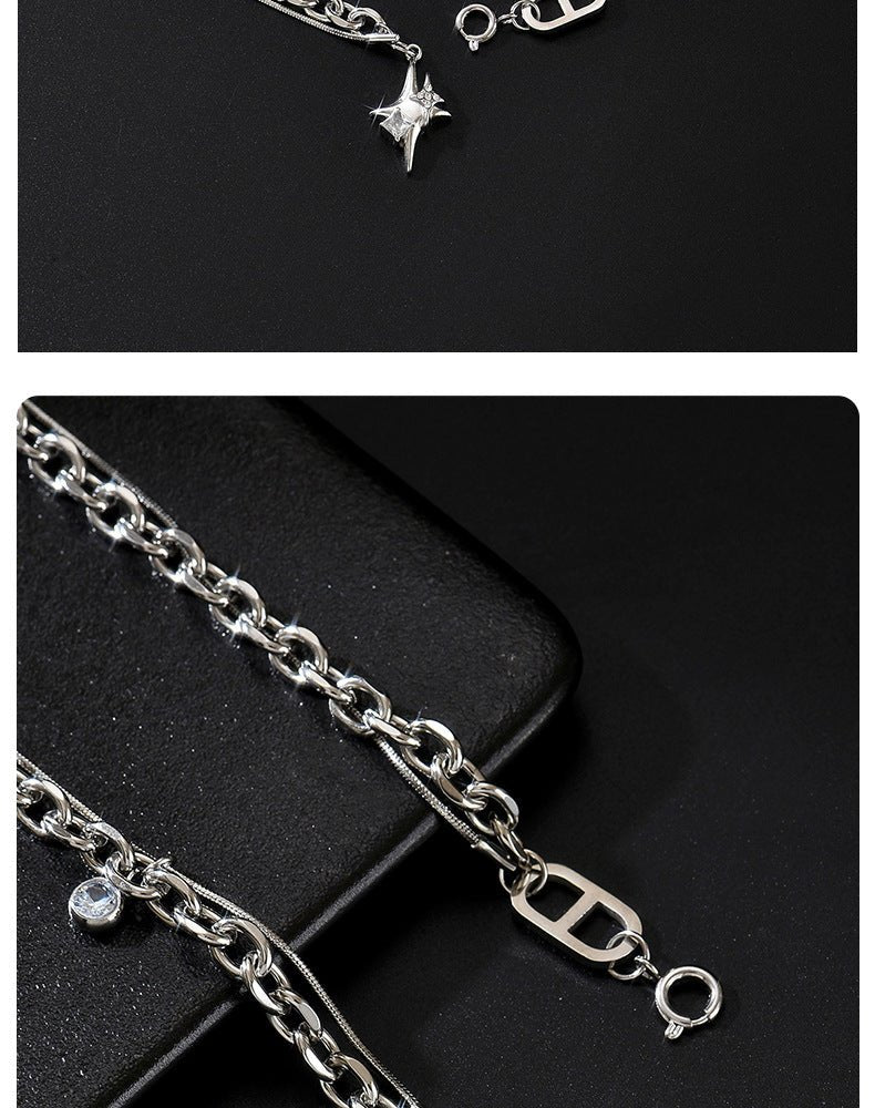 Hip - Hop Star Burst Patchwork Necklace - Pindu