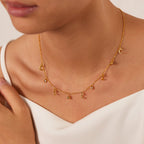 French - style light luxury moon necklace - Pindu