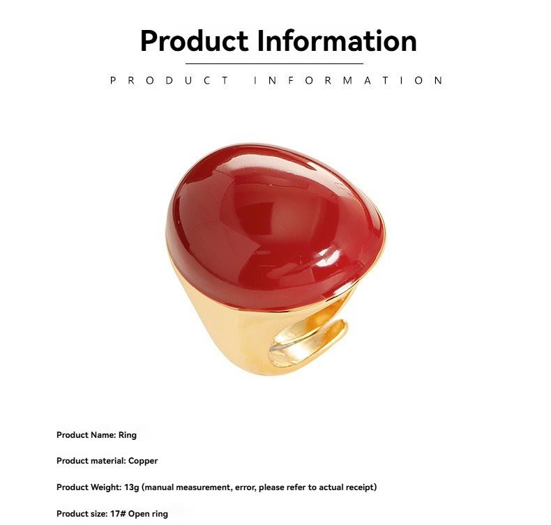 Light Luxury Enamel Ring - Pindu