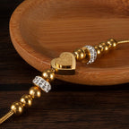 French - Style Matte Finish Heart Bracelet - Pindu